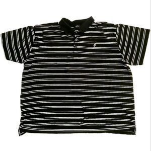 3/$20 Steve & Barry's Bubba Golf Black Striped Polo Shirt